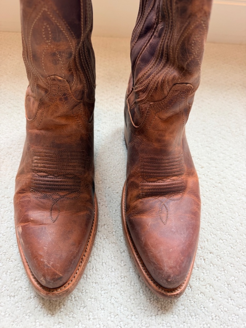 Tecovas Jamie Cowboy Boots in Scotch Goat Leather, Size 8.5W - Picture 2 of 4